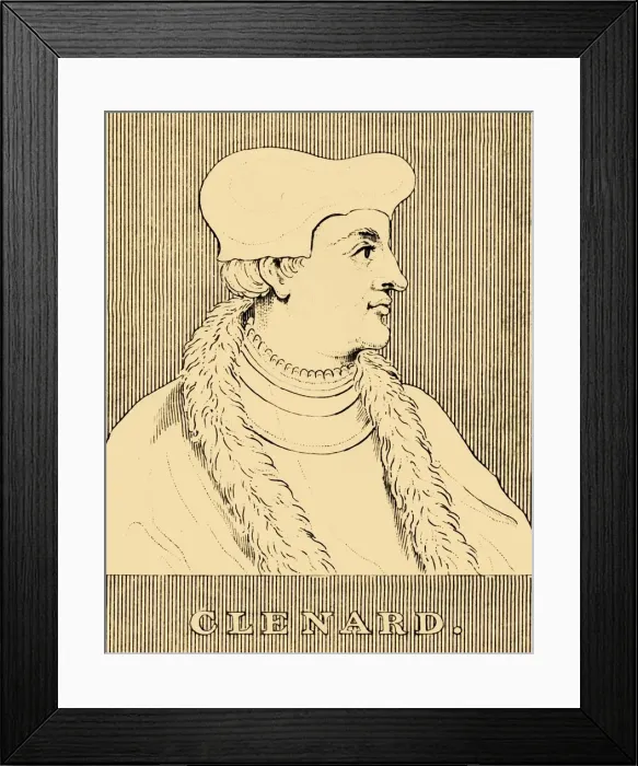 Framed Print : Clenard, (1495-1542), 1830. Creator: Unknown Framed Print : Clenard, (1495-1542), 1830. Creator: Unknown