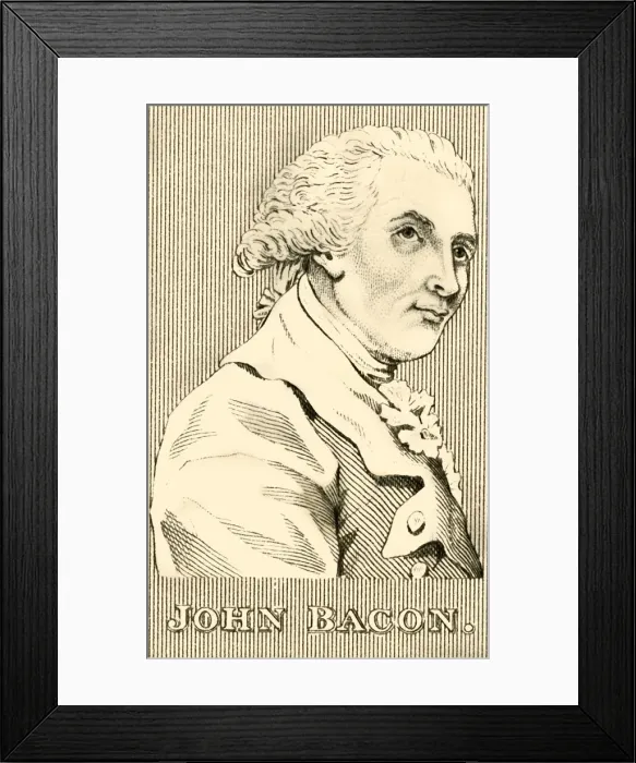 Framed Print : John Bacon, (1740-1799), 1830. Creator: Unknown Framed Print : John Bacon, (1740-1799), 1830. Creator: Unknown
