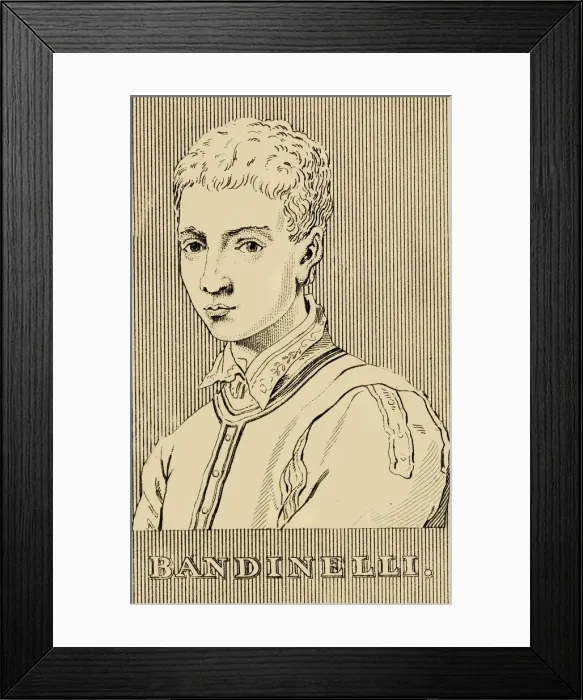 Framed Print : Bandinelli, (1488-1560), 1830. Creator: Unknown Framed Print : Bandinelli, (1488-1560), 1830. Creator: Unknown