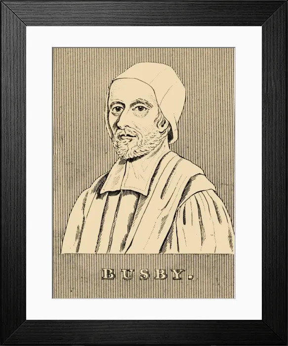Framed Print : Busby, (1606-1695), 1830. Creator: Unknown Framed Print : Busby, (1606-1695), 1830. Creator: Unknown
