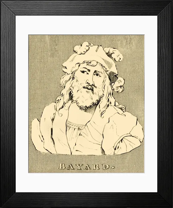 Framed Print : Bayard, (1473-1524), 1830. Creator: Unknown Framed Print : Bayard, (1473-1524), 1830. Creator: Unknown