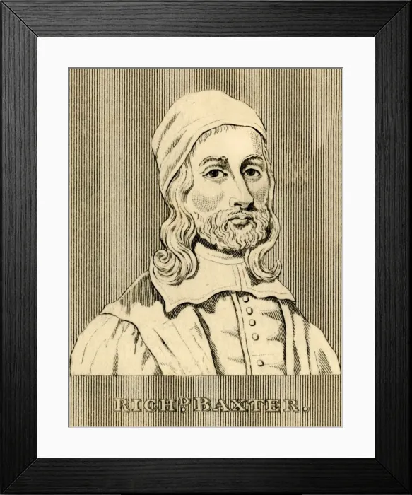Framed Print : Richard Baxter, (1615-1691), 1830. Creator: Unknown Framed Print : Richard Baxter, (1615-1691), 1830. Creator: Unknown