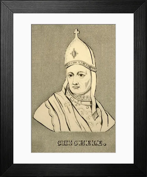 Framed Print : Chichele, (c1364-1443), 1830. Creator: Unknown Framed Print : Chichele, (c1364-1443), 1830. Creator: Unknown