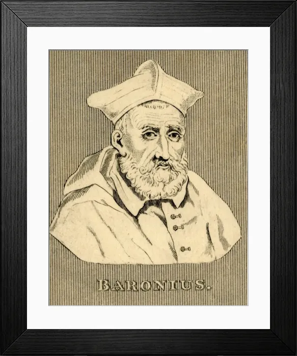 Framed Print : Baronius, (1538-1607), 1830. Creator: Unknown Framed Print : Baronius, (1538-1607), 1830. Creator: Unknown