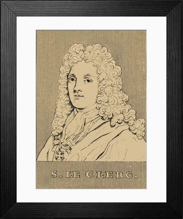 Framed Print : S. Le Clerc, (1637-1714), 1830. Creator: Unknown Framed Print : S. Le Clerc, (1637-1714), 1830. Creator: Unknown