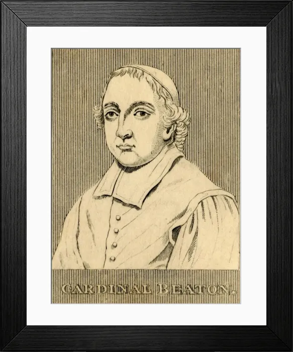 Framed Print : Cardinal Beaton, (1494-1546), 1830. Creator: Unknown