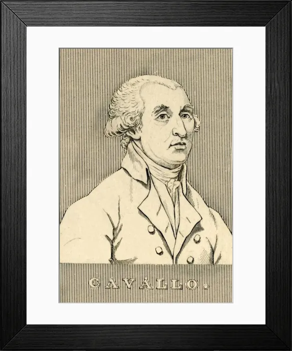 Framed Print : Cavallo, (1749-1809), 1830. Creator: Unknown Framed Print : Cavallo, (1749-1809), 1830. Creator: Unknown