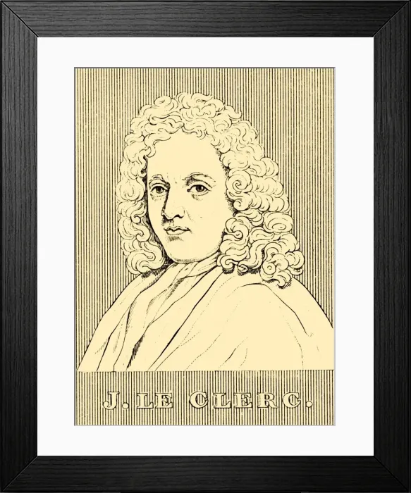 Framed Print : J. Le Clerc, (1657-1736), 1830. Creator: Unknown Framed Print : J. Le Clerc, (1657-1736), 1830. Creator: Unknown
