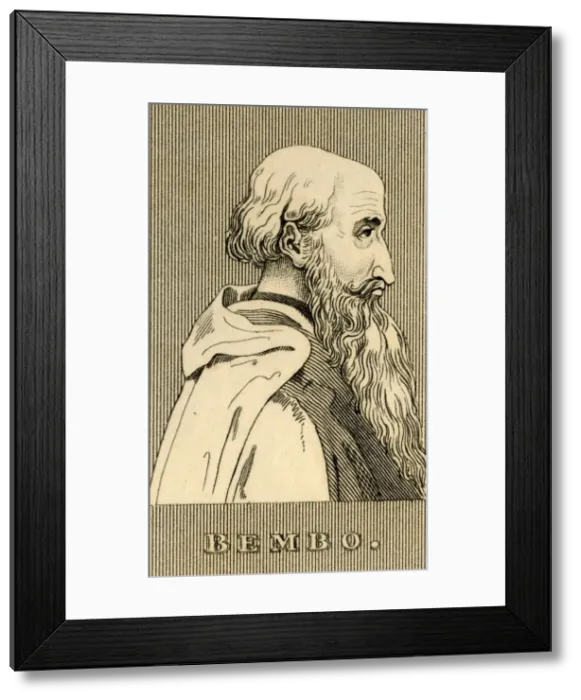 Framed Print : Bembo, (1470-1547), 1830. Creator: Unknown Framed Print : Bembo, (1470-1547), 1830. Creator: Unknown