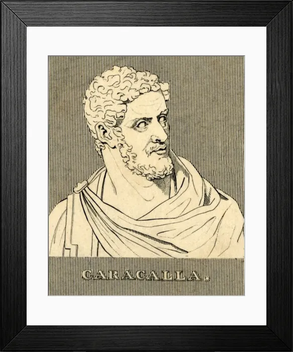 Framed Print : Caracalla, (188-217 AD), 1830. Creator: Unknown Framed Print : Caracalla, (188-217 AD), 1830. Creator: Unknown