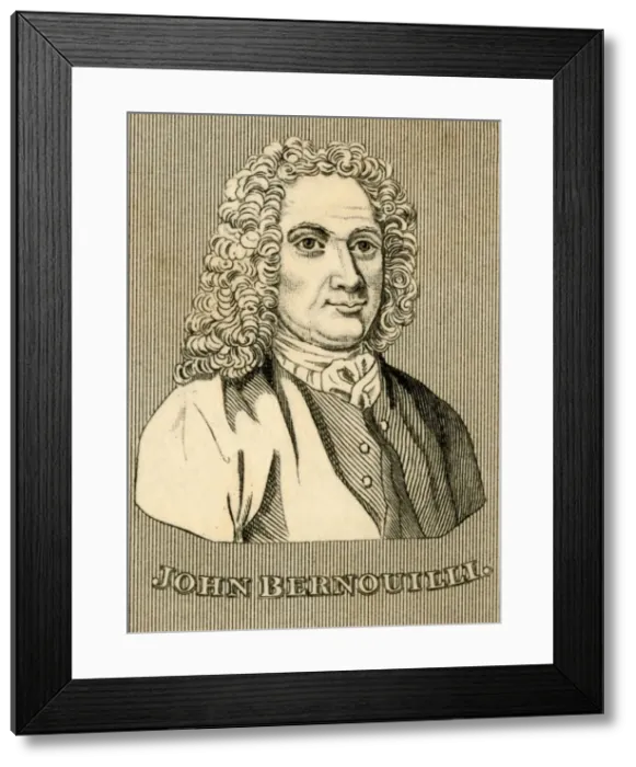 Framed Print : John Bernouilli, (1667-1748), 1830. Creator: Unknown Framed Print : John Bernouilli, (1667-1748), 1830. Creator: Unknown