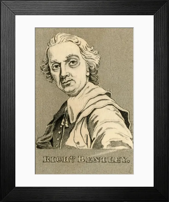 Framed Print : Richard Bentley, (1662-1742), 1830. Creator: Unknown Framed Print : Richard Bentley, (1662-1742), 1830. Creator: Unknown