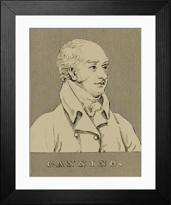 Framed Print : Canning, (1770-1827), 1830. Creator: Unknown Framed Print : Canning, (1770-1827), 1830. Creator: Unknown