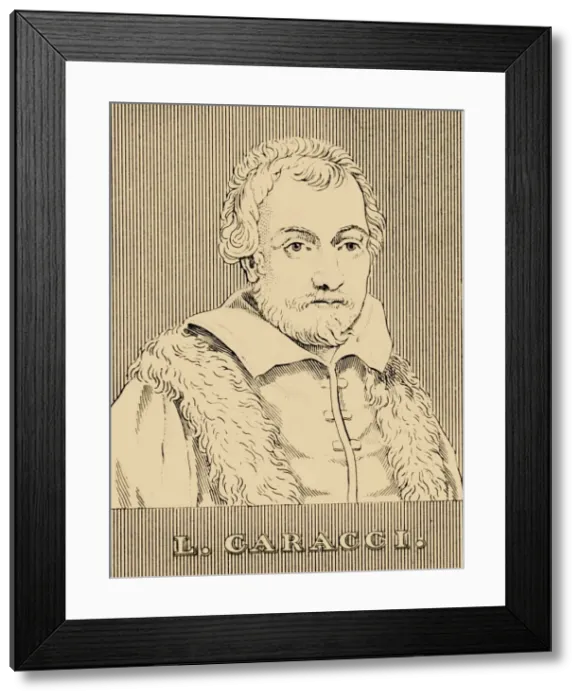 Framed Print : L. Caracci, (1555-1619), 1830. Creator: Unknown Framed Print : L. Caracci, (1555-1619), 1830. Creator: Unknown