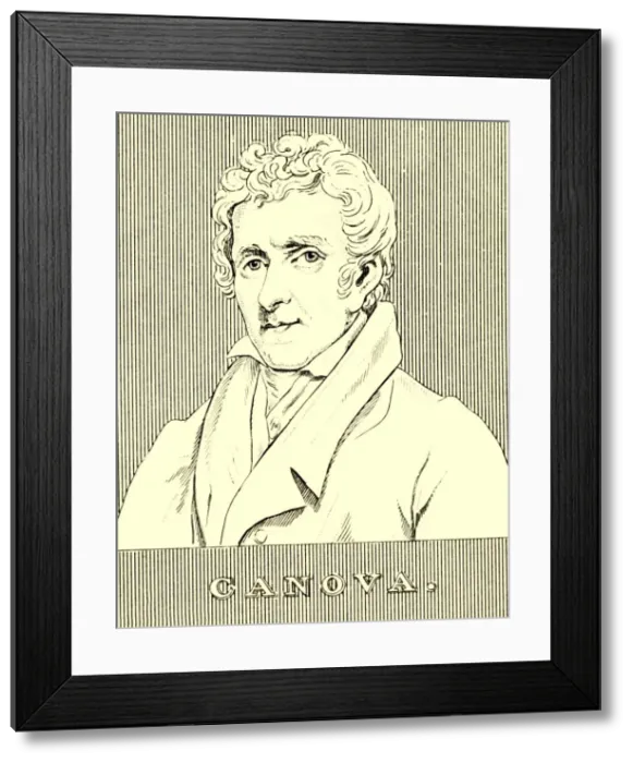 Framed Print : Canova, (1757-1822), 1830. Creator: Unknown Framed Print : Canova, (1757-1822), 1830. Creator: Unknown