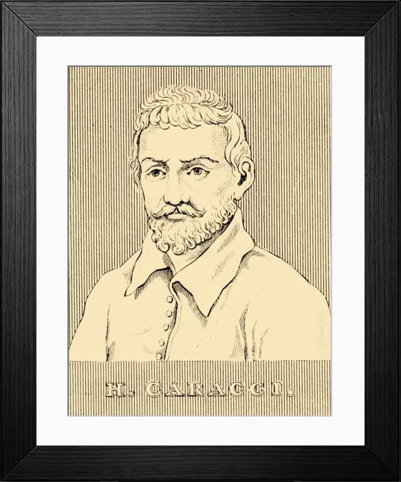 Framed Print : H. Caracci, (1560-1609), 1830. Creator: Unknown Framed Print : H. Caracci, (1560-1609), 1830. Creator: Unknown