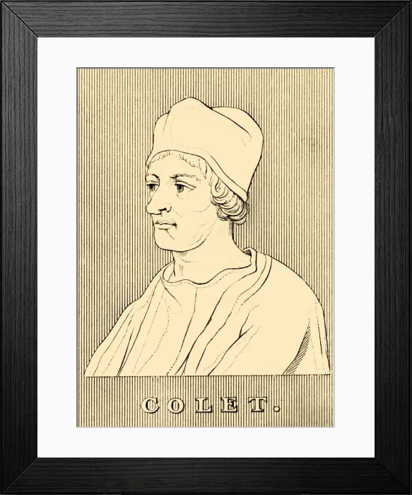 Framed Print : Colet, (1467-1519), 1830. Creator: Unknown Framed Print : Colet, (1467-1519), 1830. Creator: Unknown