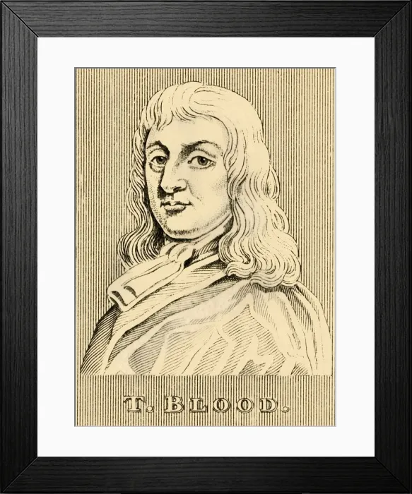 Framed Print : T. Blood, (1618-1680), 1830. Creator: Unknown Framed Print : T. Blood, (1618-1680), 1830. Creator: Unknown