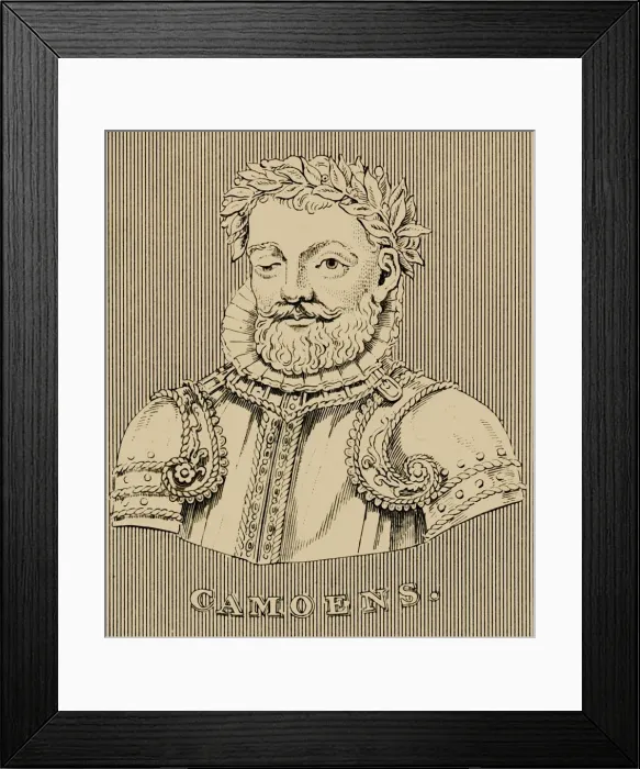 Framed Print : Camoens, (c1524-1580), 1830. Creator: Unknown Framed Print : Camoens, (c1524-1580), 1830. Creator: Unknown