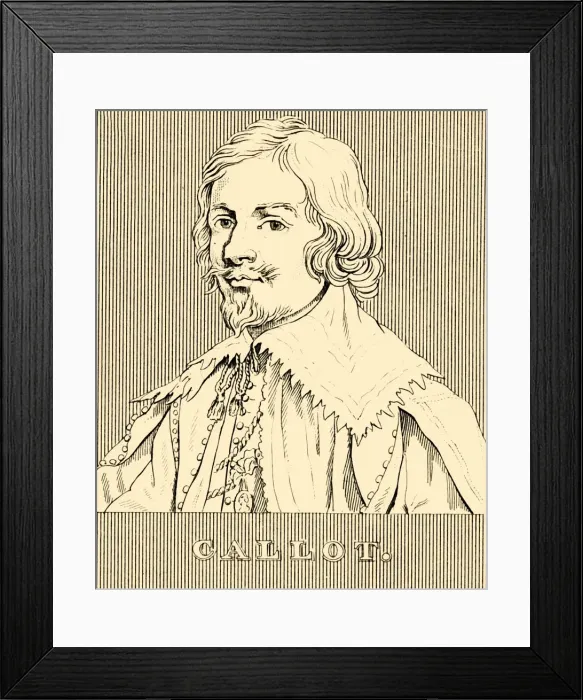 Framed Print : Callot, (c1592-1635), 1830. Creator: Unknown Framed Print : Callot, (c1592-1635), 1830. Creator: Unknown