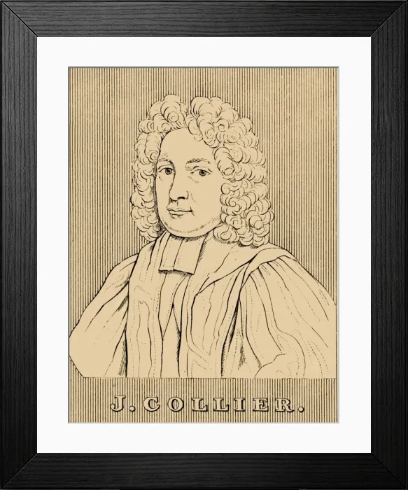 Framed Print : J. Collier, (1650-1726), 1830. Creator: Unknown Framed Print : J. Collier, (1650-1726), 1830. Creator: Unknown