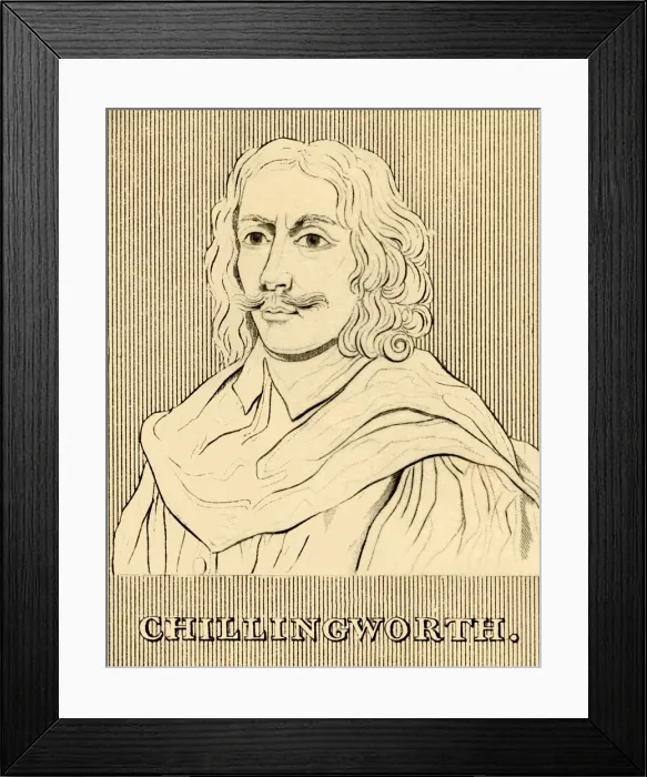 Framed Print : Chillingworth, (1602-1644), 1830. Creator: Unknown Framed Print : Chillingworth, (1602-1644), 1830. Creator: Unknown
