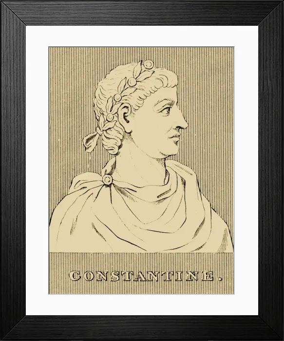 Framed Print : Constantine, (272 - 337 AD), 1830. Creator: Unknown Framed Print : Constantine, (272 - 337 AD), 1830. Creator: Unknown