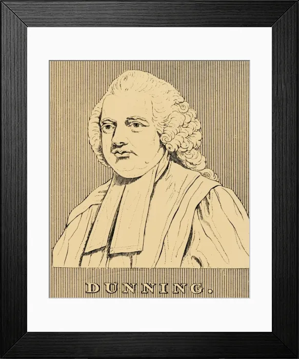 Framed Print : Dunning, (1731-1783), 1830. Creator: Unknown Framed Print : Dunning, (1731-1783), 1830. Creator: Unknown