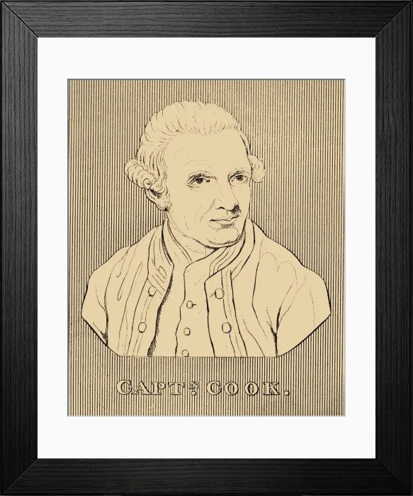 Framed Print : Captain Cook, (1728-1779), 1830. Creator: Unknown