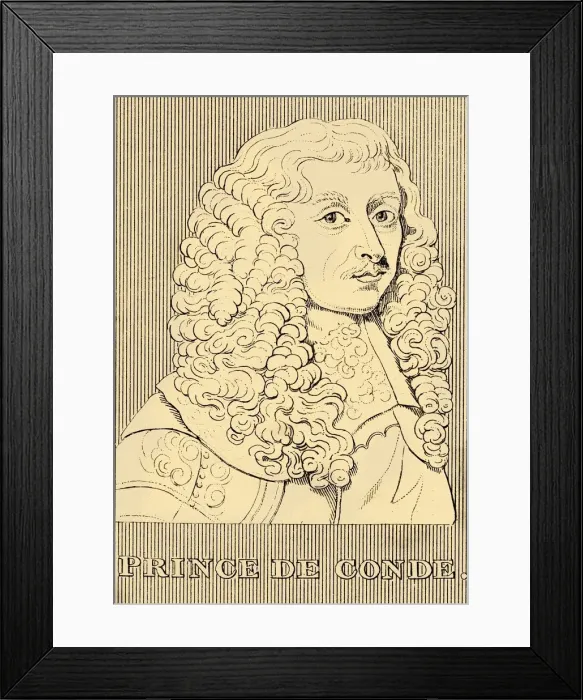 Framed Print : Prince De Conde, (1621-1686), 1830. Creator: Unknown Framed Print : Prince De Conde, (1621-1686), 1830. Creator: Unknown