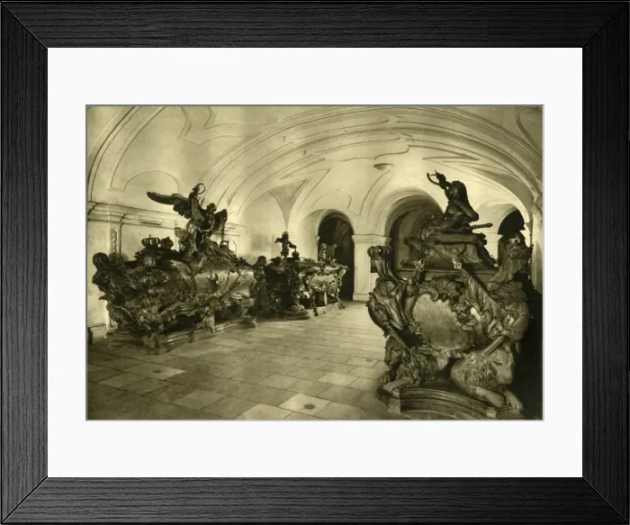 Framed Print : Vault of the Hapsburgs in the Capuchin Church, Vienna, Austria, c1935. Creator: Unknown Framed Print : Vault of the Hapsburgs in the Capuchin Church, Vienna, Austria, c1935. Creator: Unknown