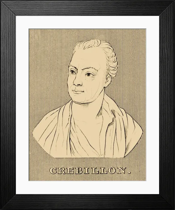 Framed Print : Crebillon, (1674-1762), 1830. Creator: Unknown Framed Print : Crebillon, (1674-1762), 1830. Creator: Unknown