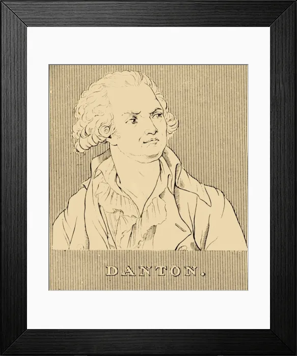 Framed Print : Danton, (1759-1794), 1830. Creator: Unknown Framed Print : Danton, (1759-1794), 1830. Creator: Unknown