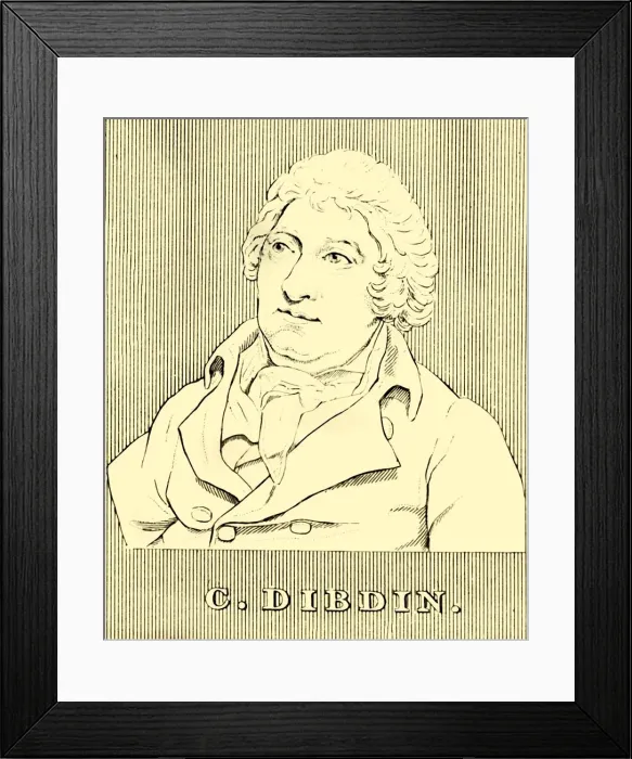 Framed Print : C. Dibdin, (c1745-1814), 1830. Creator: Unknown Framed Print : C. Dibdin, (c1745-1814), 1830. Creator: Unknown