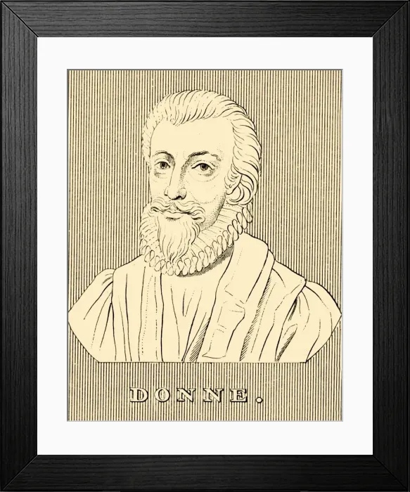 Framed Print : Donne, (1572-1631), 1830. Creator: Unknown Framed Print : Donne, (1572-1631), 1830. Creator: Unknown