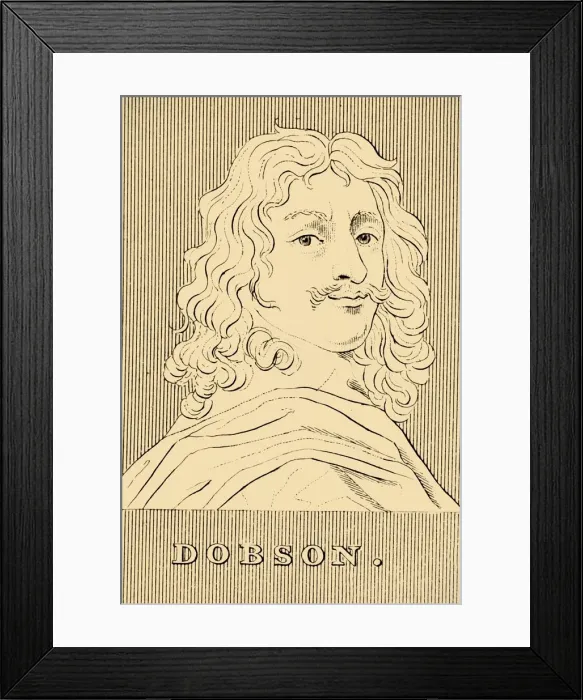 Framed Print : Dobson, (1611-1646), 1830. Creator: Unknown Framed Print : Dobson, (1611-1646), 1830. Creator: Unknown