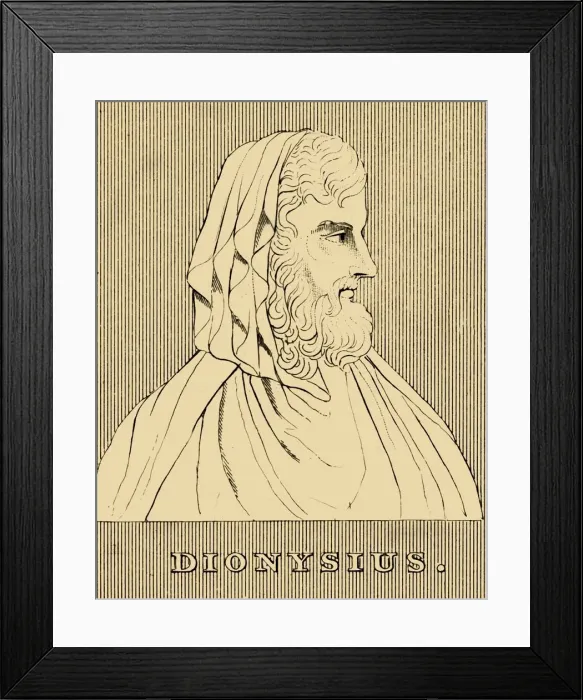 Framed Print : Dionysius, (c432-367 BC), 1830. Creator: Unknown Framed Print : Dionysius, (c432-367 BC), 1830. Creator: Unknown