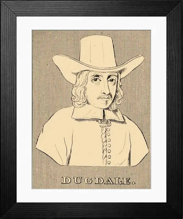 Framed Print : Dugdale, (1605-1686), 1830. Creator: Unknown Framed Print : Dugdale, (1605-1686), 1830. Creator: Unknown