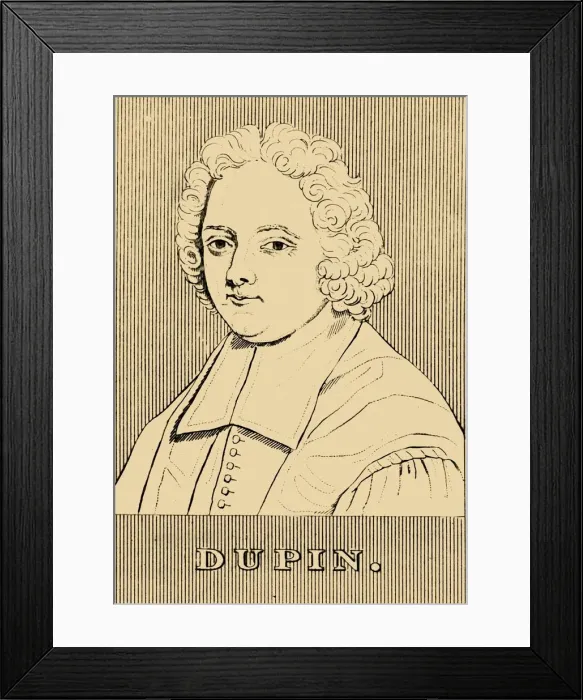 Framed Print : Dupin, (1657-1719), 1830. Creator: Unknown Framed Print : Dupin, (1657-1719), 1830. Creator: Unknown