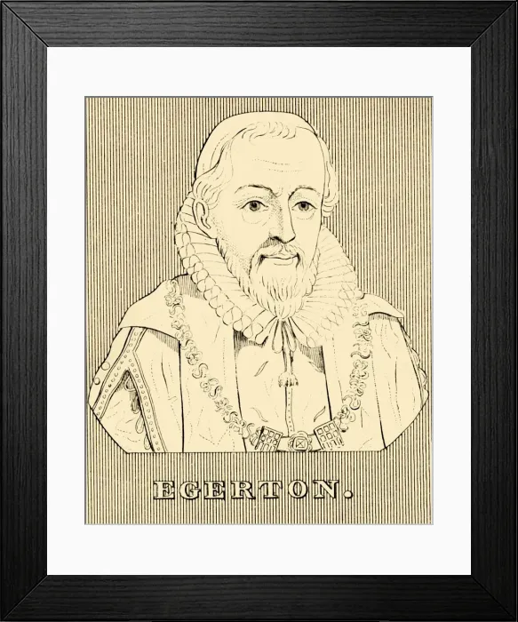 Framed Print : Egerton, (1540-1617), 1830. Creator: Unknown Framed Print : Egerton, (1540-1617), 1830. Creator: Unknown