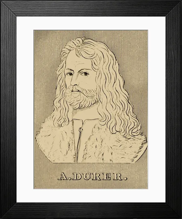 Framed Print : A. Durer, (1471-1528), 1830. Creator: Unknown Framed Print : A. Durer, (1471-1528), 1830. Creator: Unknown