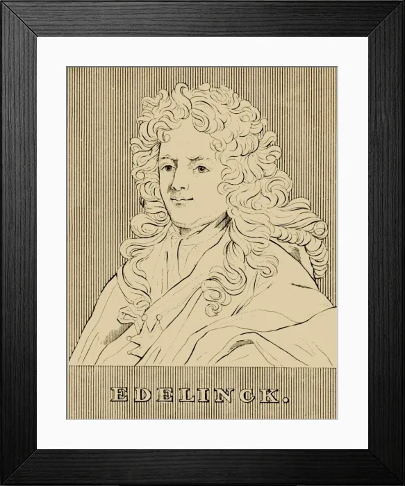 Framed Print : Edelinck, (1640-1707), 1830. Creator: Unknown Framed Print : Edelinck, (1640-1707), 1830. Creator: Unknown