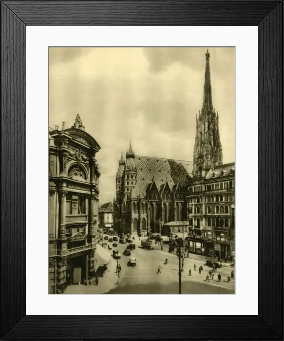 Framed Print : St Stephens Cathedral, Vienna, Austria, c1935. Creator: Unknown Framed Print : St Stephens Cathedral, Vienna, Austria, c1935. Creator: Unknown