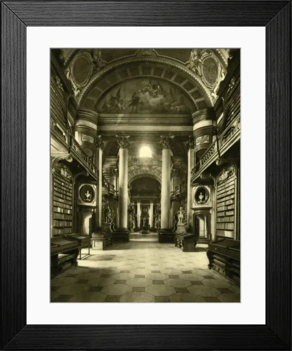 Framed Print : The Austrian National Library, Vienna, Austria, c1935. Creator: Unknown Framed Print : The Austrian National Library, Vienna, Austria, c1935. Creator: Unknown