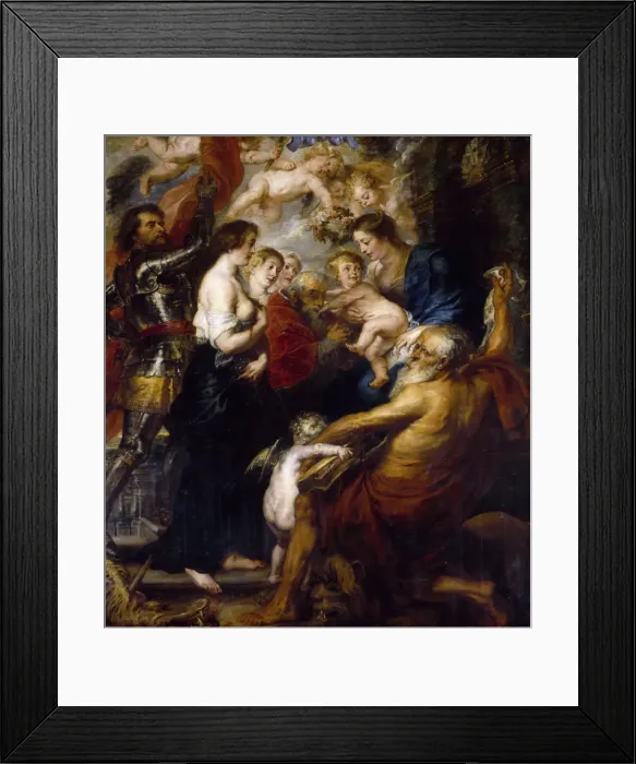 Framed Print : Our Lady with the Saints, 1634. Creator: Rubens, Pieter Paul (1577-1640) Framed Print : Our Lady with the Saints, 1634. Creator: Rubens, Pieter Paul (1577-1640)