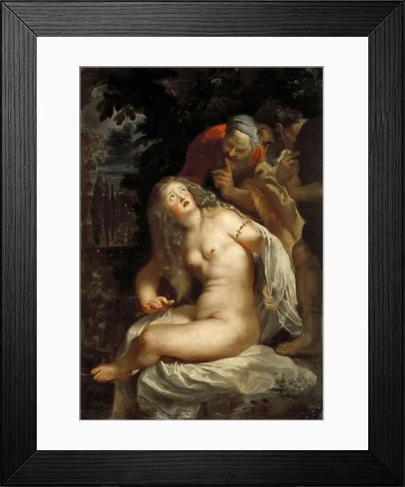Framed Print : Susannah and the Elders, 1607-1608. Creator: Rubens, Pieter Paul (1577-1640) Framed Print : Susannah and the Elders, 1607-1608. Creator: Rubens, Pieter Paul (1577-1640)