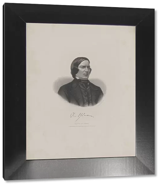 Portrait of the Composer Robert Schumann (1810-1856), c. 1840. Creator: Laemmel, Moritz (1822-?)