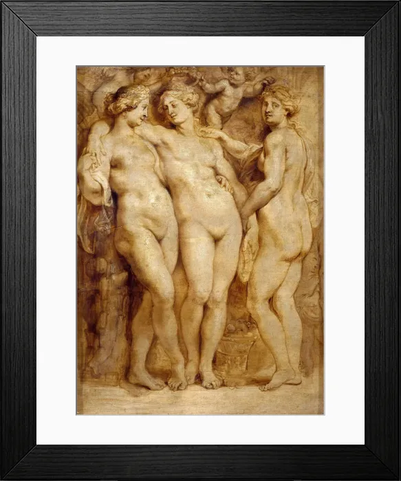 Framed Print : The Three Graces, ca 1620-1623. Creator: Rubens, Pieter Paul (1577-1640) Framed Print : The Three Graces, ca 1620-1623. Creator: Rubens, Pieter Paul (1577-1640)