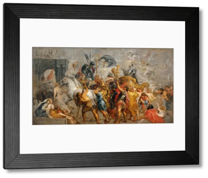 Framed Print : The Triumphal Entry of Henry IV into Paris, Between 1627 and 1630. Creator: Rubens Framed Print : The Triumphal Entry of Henry IV into Paris, Between 1627 and 1630. Creator: Rubens