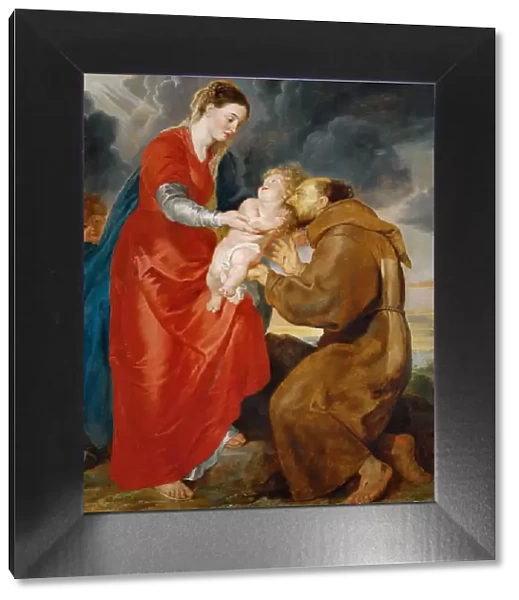 The Virgin Presents the Infant Jesus to Saint Francis, 1618. Creator: Rubens, Pieter Paul